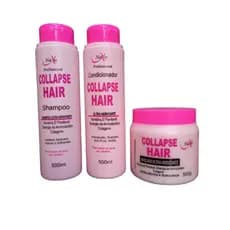 Kit Profissional Collapse Hair Ultra Hidratante ,Mascara+Shampoo+condicionador - Naxos