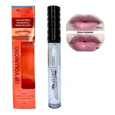 Gloss Brilho Labial Lip Volumoso Aumenta boca Vegano Max Love 5ML