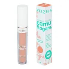 Corretivo Líquido Camuflagem Salmão Olheiras Azuladas Vegano Vizzela