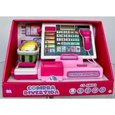 Caixa Registradora Grande ark toys Com Calculadora funcional, compra divertida.