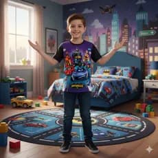 Camisa Infantil Personagens Bat carros Wheels Lançamento