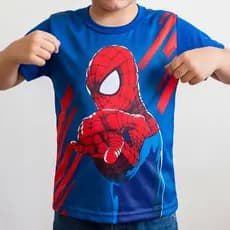 Camisa Infantil Homem Aranha Estampa Divertida Conforto E Estilo Para Crianças