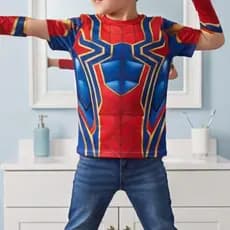 Camisa Infantil Com Estampa Homem Aranha Ideal Para Brincadeiras E Aventuras Diárias