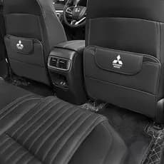 Capa Protetora de Encosto de Banco de Carro em Couro PU Anti-impacto para Mitsubishi Xpander Triton Lancer Evo Asx Mirag