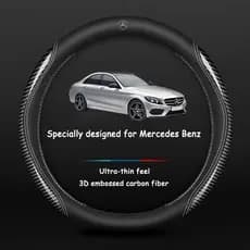 Capa para volante de carro, capa ultra-fina para volante, adequada para Mercedes Benz E200 C260 C200 E350 A180 CLA E240