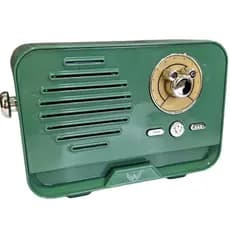 Caixinha Caixa Bluetooth Portátil Mini Com Rádio Fm Vintage Fofa