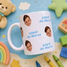 Caneca Personalizada Foto Filho Filha Bebê Presente Mães Pais Avós Dindos