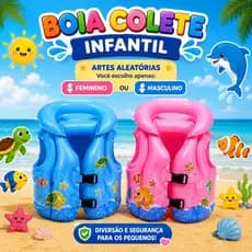 Boia Colete Infantil Flutuador Inflável para Piscina Premium