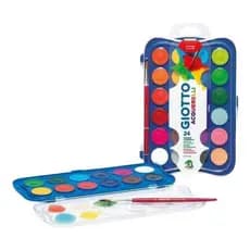 Aquarela 23mm Giotto  Acquarelli 24 Cores + 1 pincél