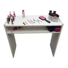 Mesinha Aparador para Manicure com Prateleira Muito Firme