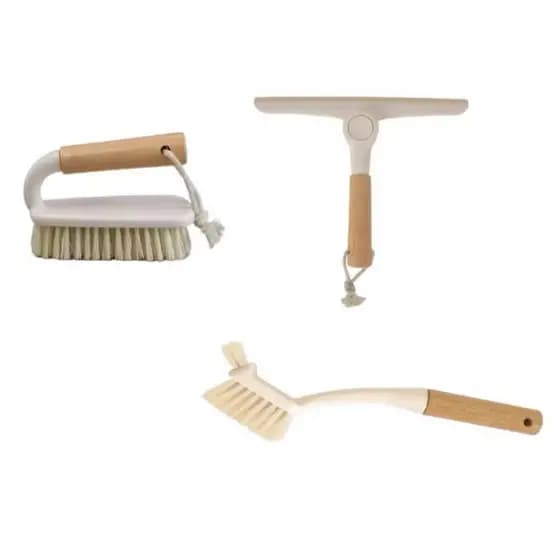 Kit Escovas de Limpeza Multiuso + Rodinho Dobrável