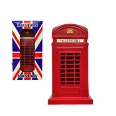 Miniatura Cabine Telefonica Londres Cofre Metal Decorativo Para Cenarios