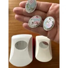 Furador Perfurador cortador de papel formato Oval