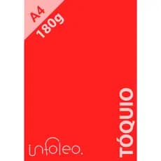 Papel A4 180g Tóquio Vermelho Vivo Color Plus Blendpaper - 10, 20, 30, 40 ou 50 Folhas