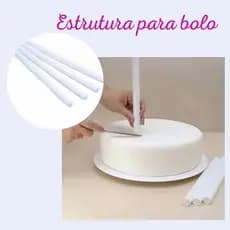 Tubo Para Sustentação de Bolo de andar 30cm X 1,13 Lsc Toys