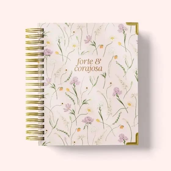 Caderno de Anotações Versículos Personalizado com seu nome - Caderno Pautado - Mensagens Bíblicas