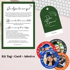 Kit Formatura com Tag, Card e Adesivos - Kit Papelaria criativa - Formatura - Eventos