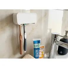 Porta Escovas de Dente Parede – Fixa Sem Furos - Para 2 ou 4 Escovas + Instalação C/ Fita Dupla Face