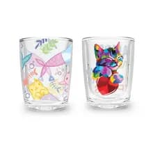 Kit c/ 2 copos shot tequila/Licor/cachaça /drinks /café