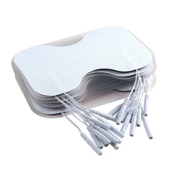 Almofadas de eletrodo de cintura reutilizável auto-adesivo 2mmpin eletrodo Pad Fisioterapia Gel Patch para a cintura tra