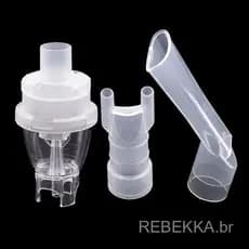 Conjunto de Inalador de Boca Nebulizador Portátil Conjunto de Inalador de Tubo de Plástico de Qualidade Alimentar para C