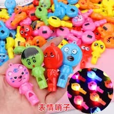 【3PCS】Apito Flash Crianças Brinquedos Luminosos LED Lanyard Kindergarten Gifts