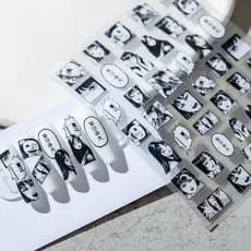 [Meow.sensei] TENSOR novo processo de colagem de unhas fina e flexível em relevo colagem de unhas em relevo série de ace