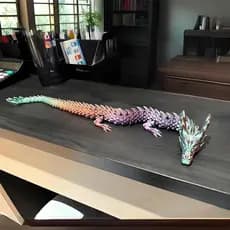 [Meow.Sensei]3d impressão de dragão articulado três d modelo de dragão chinês dragão móvel de corpo inteiro brinquedo in