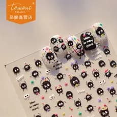 [Meow.Sensei]tomoni em relevo adesivos de manicure estouram artigos de papelaria japoneses adesivos de unha para criança