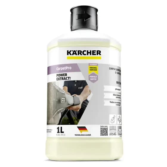 Detergente Carpetpro Rm764 Powerextract 1Litro Limpa Carpete e Estofado Karcher