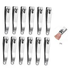 1/3/6/12 Pçs Cortador De Unha Grande Com Lixa Aço inox Manicure Pedicure