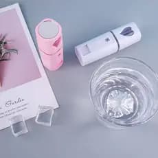Kit Secagem de Cílios com Nano Mister e Mini Ventilador USB para Extensão e Alongamento de Cílios