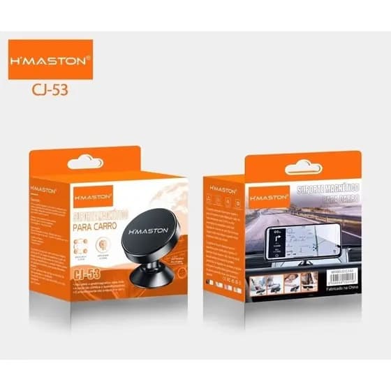 Suporte Magnético Veicular  Com Imã  Hmaston Cj-53 Suporte De Telefone 360º