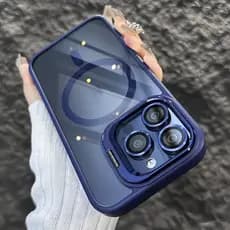 Luxo Magnética Capa De Celular Para iPhone 11 12 Pro Max Tampa Protetora Anticolisão Com Lente Da Câmera