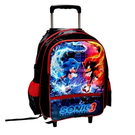 Mochila masculina Infantil Escolar Grande com rodinhas para meninos Volta às Aulas