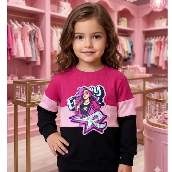 Blusa Infantil de Frio Menina  Emilly Vick Moda Blogleirinha Inverno