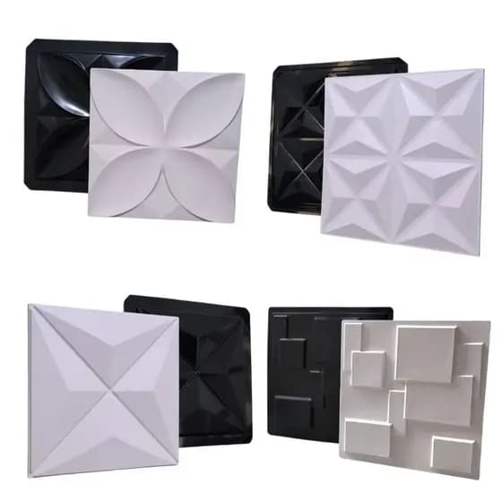 Forma de Gesso 3D - Kit com 4 Und ABS 1mm 40x40