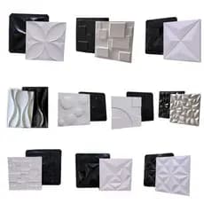 Forma de Gesso 3D Kit Com 10 Unidades ABS 1mm Molde Para Gesso 40x40