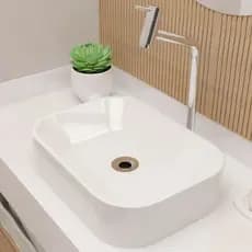 Cuba Retangular Cuba De Sobrepor Cuba Para Lavabo Banheiro Plastico Resistente