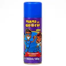 Tinta Da Alegria Spray Infantil Cabelo Maluco Azul 150ml