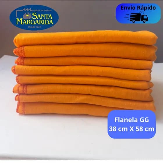Flanela De Limpeza Para Carro Casa 38x58 Uso Geral Kit 5 unidades Limpeza Pesada