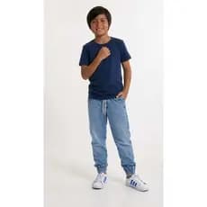 CALÇA JOGGER MENINO INFANTIL E JUVENIL COM LYCRA (ELASTANO). TAMANHOS 4 AO 16.