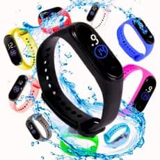 Kit com 25-50 Relógios Digital Bracelete Led Sport M4 Atacado Revenda Lembrancinha