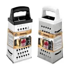 Ralador Fatiador Legumes Frutas Verduras Queijos 4 Faces 8" ou 9,5" Preto ou Branco Aço Inox