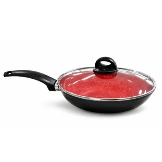Frigideira com Tampa ceramica Antiaderente 24cm/28cm faz Panqueca Tapioca Ovo Bife e não Gruda🍳