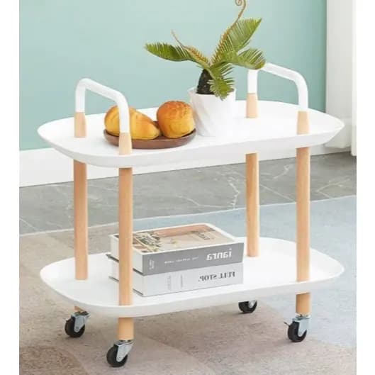 Carrinho Organizador Multiuso 2 Prateleiras com Rodinhas 🛒✨ Prático e Moderno