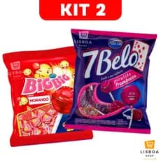 Pirulito Big Big Chiclete 7 Belo Kit 2 Pacotes 500g C/40un cada - Arcor