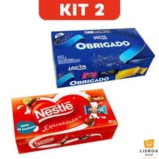 Caixa De Bombom Chocolate Nestlé Lacta Garoto Kit 2 Caixas 220g