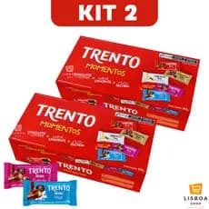 Trento Chocolate Momentos Kit 2 Caixas 168g c/12un cada