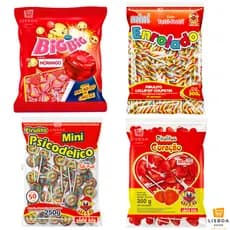 Pirulito Para Lembrancinha Kit 4 Pacotes C/190un - Big Big Psicodélico Coração